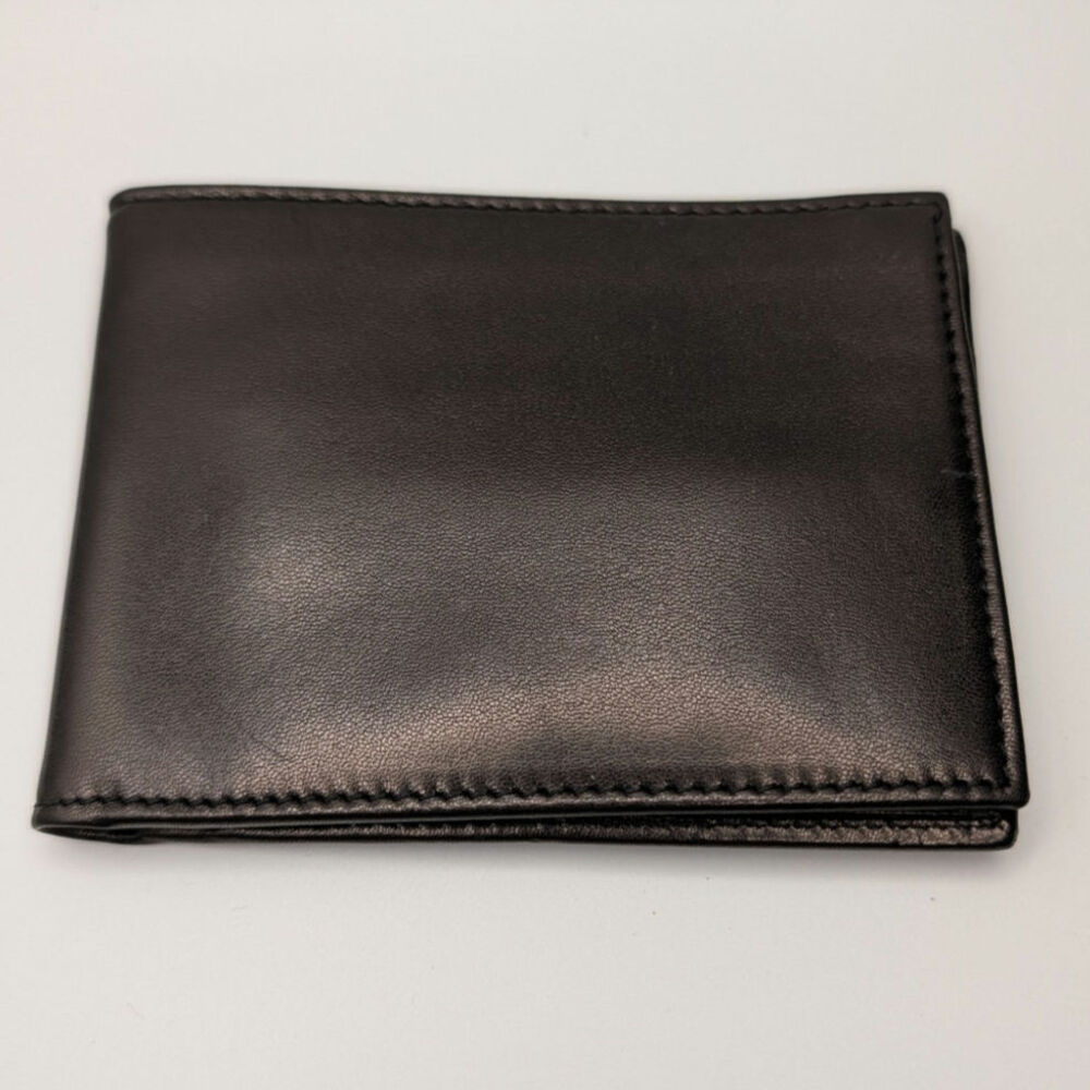 Italian Made Lambskin Leather Bi-fold Wallet Brown